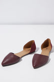 Women Bobbi Cut Out Point - Deep Maroon Multi